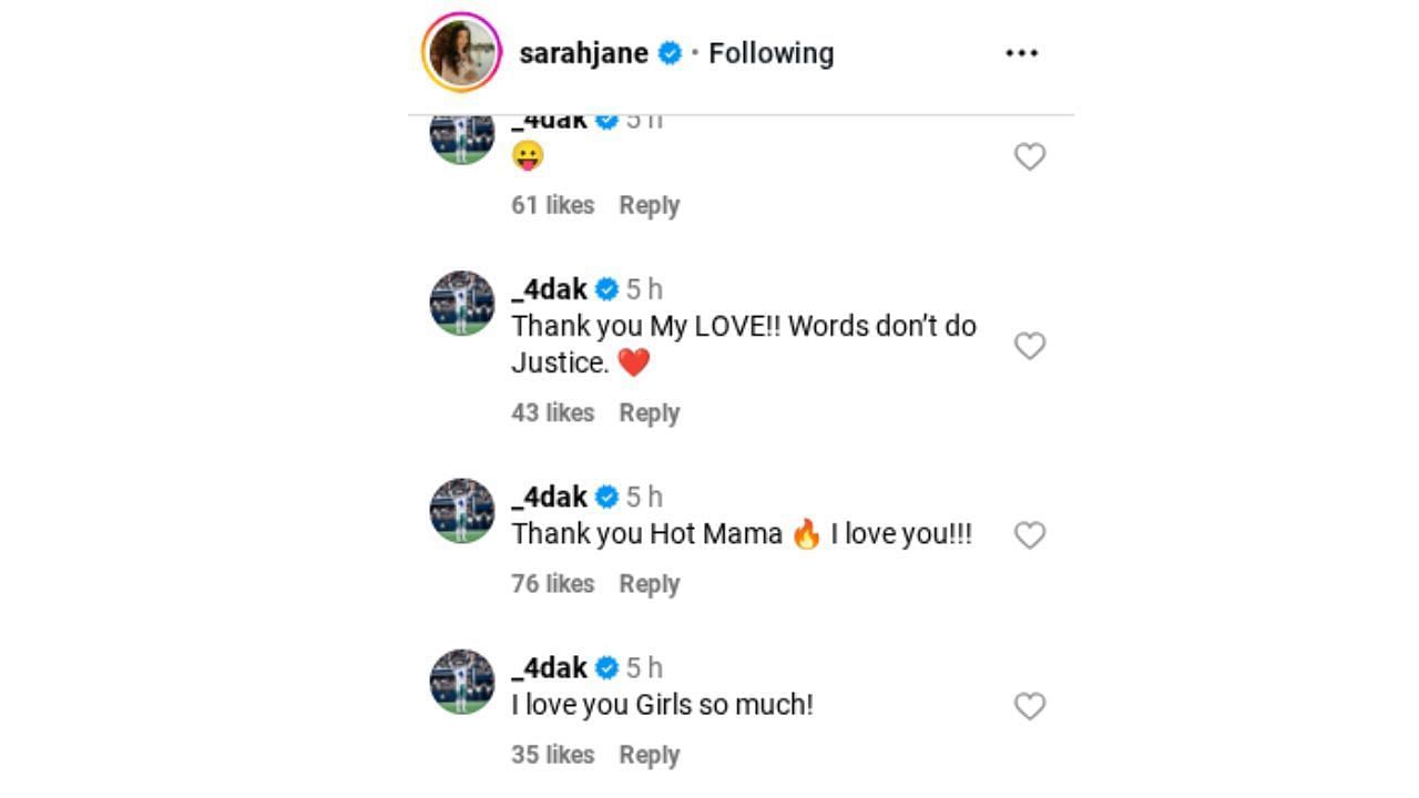 Source: (Via Instagram/ @SarahJane)
